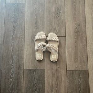 DV by Dolce Vita Women's Cream Braided Sandals